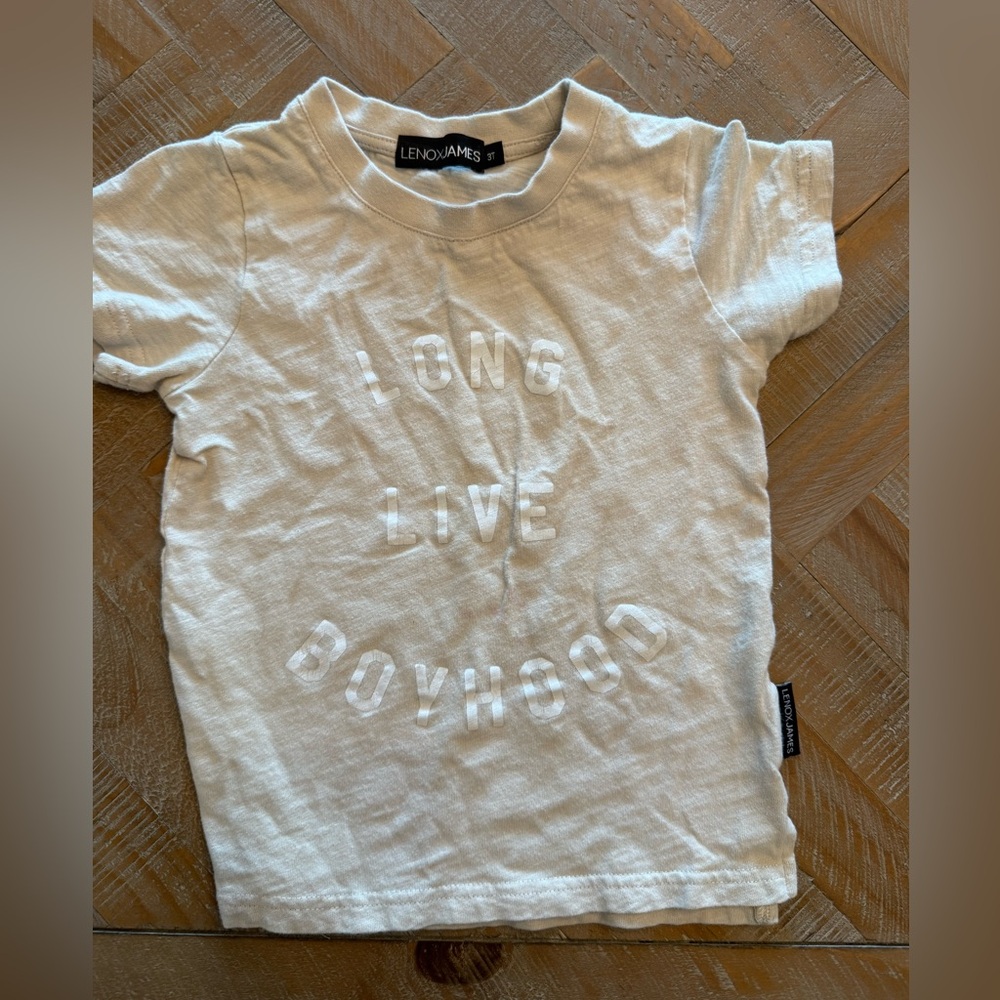 Lenox James boys 3t Long Live Boyhood T shirt